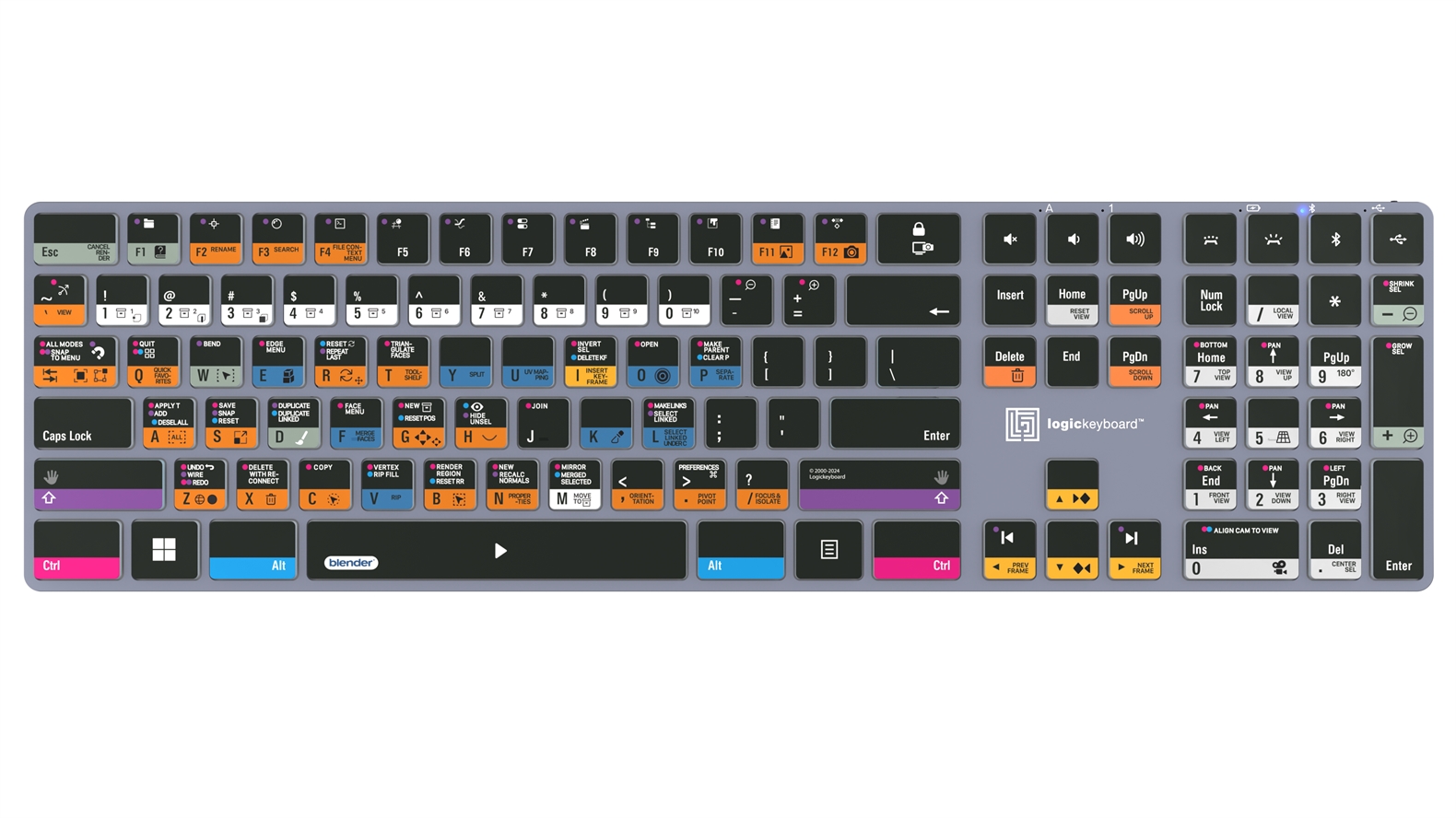 Shortcut keyboard Backlit - Blender 3D - Windows